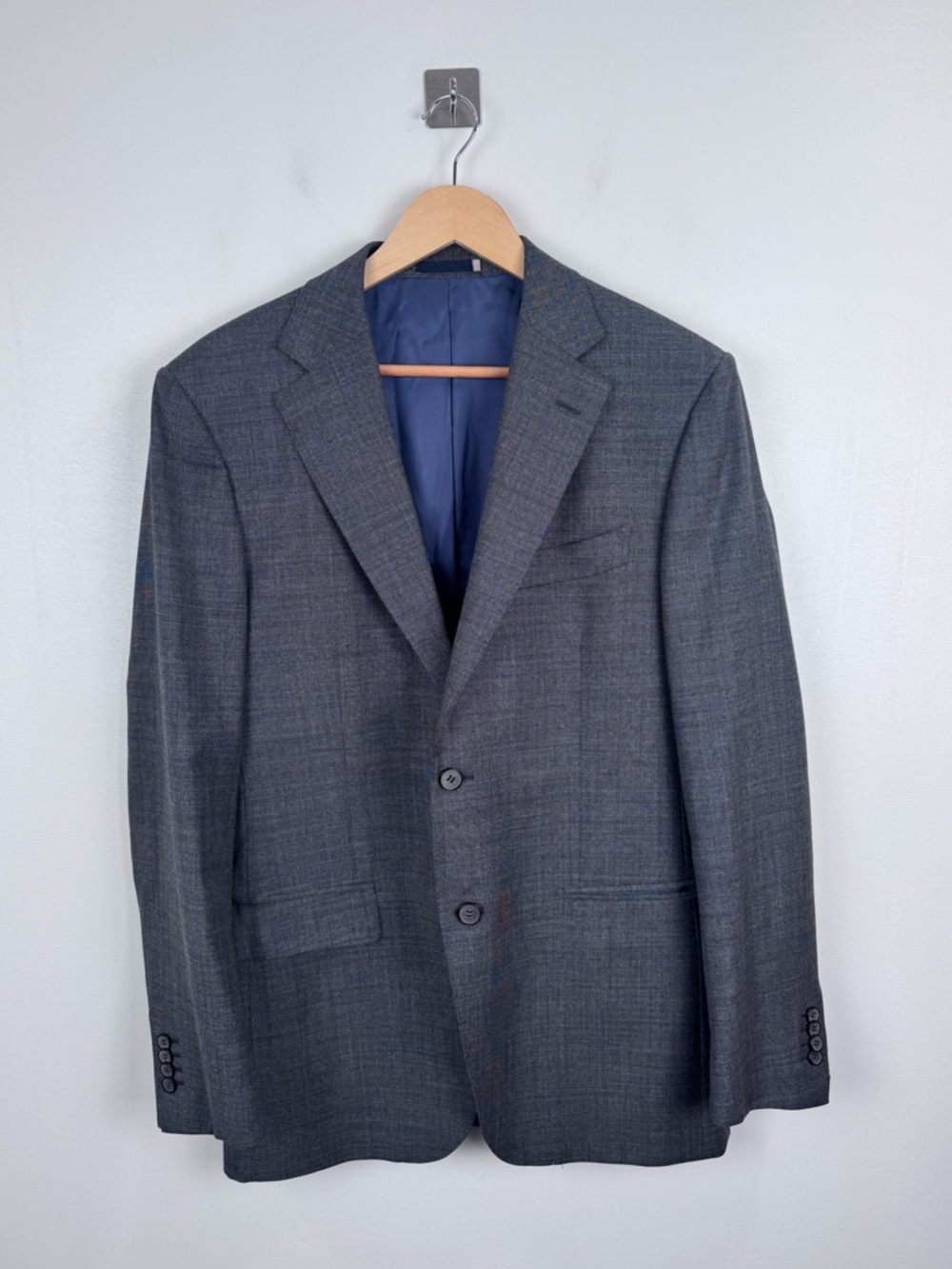Suitsupply‎ Men Napoli Wool Grey Single Breasted Blazer 40L